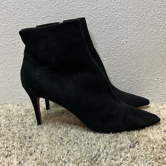 Steven Logic Black Suede Leather Ankle Booties Size 11 - Picture 4 of 11